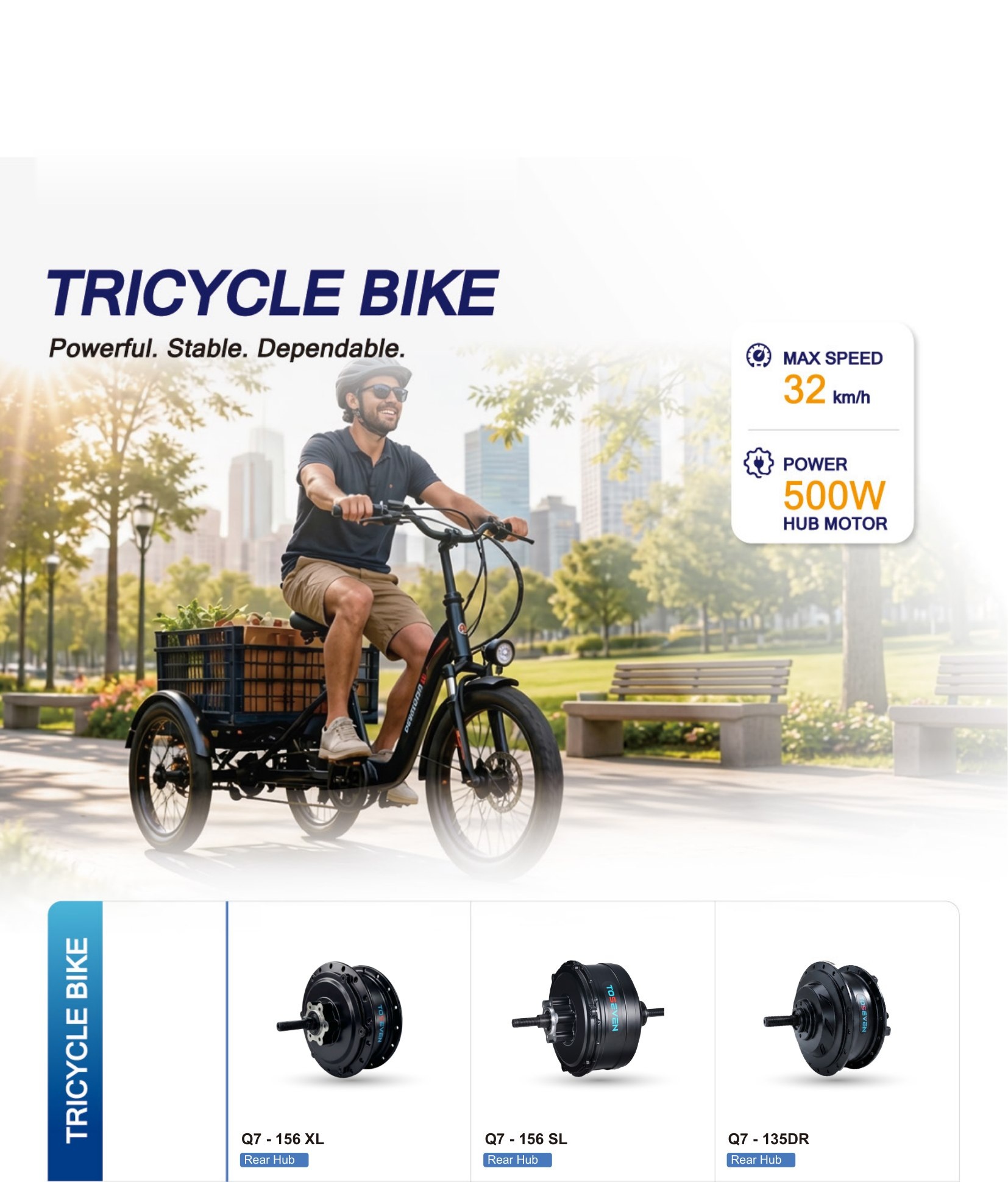 Tricycle Bike Hub Motors — Q7 Series (Page 19)