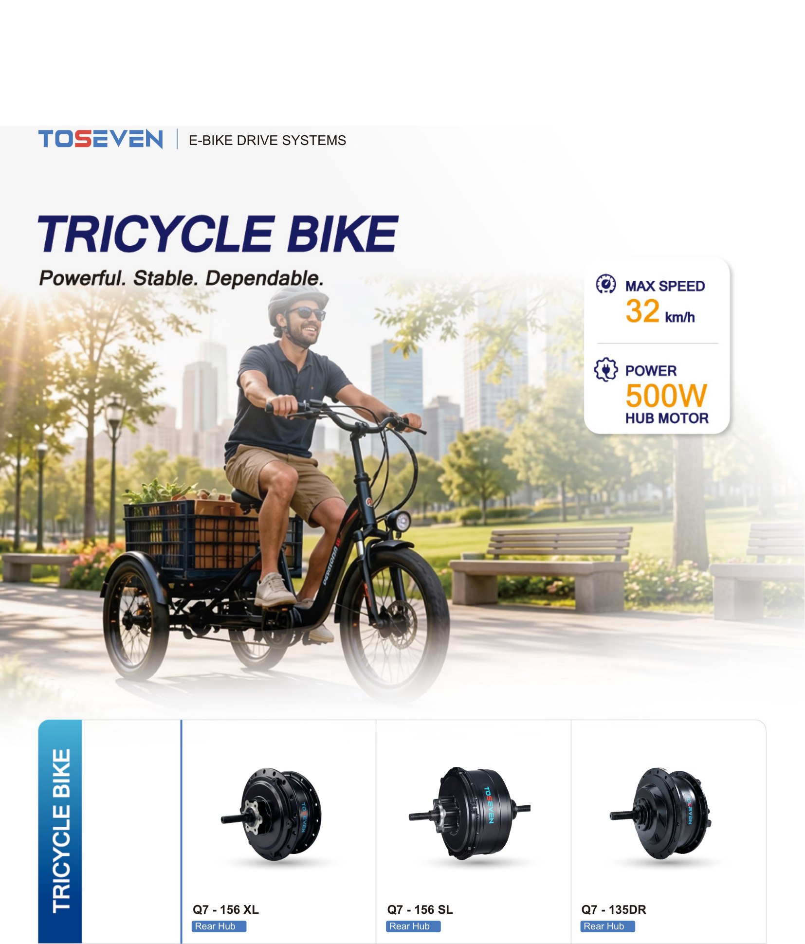 Tricycle Bike Hub Motors — Q7 Series (Page 19)