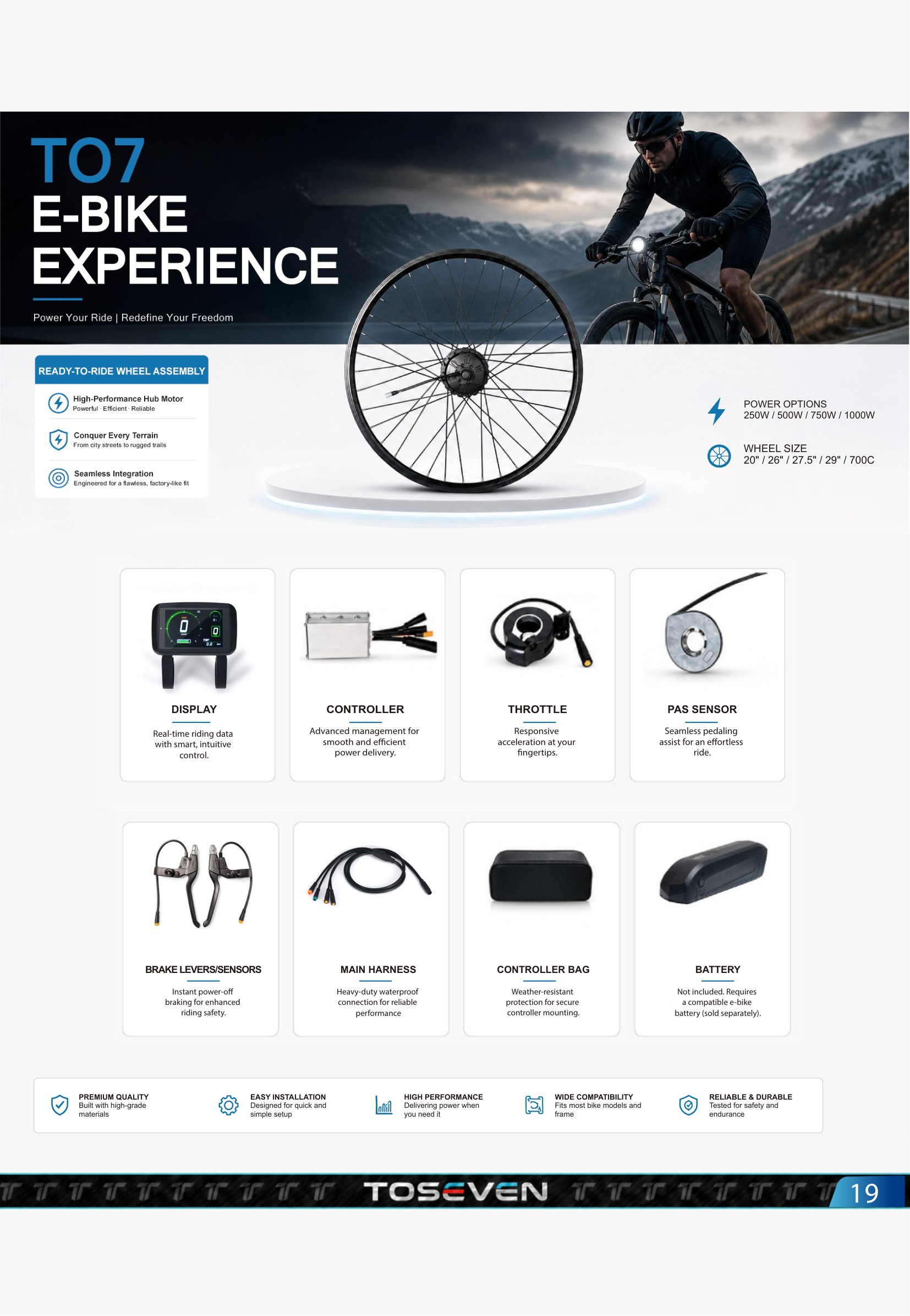 TO7 E-Bike Experience — Wheel Assembly Kit (Page 22)